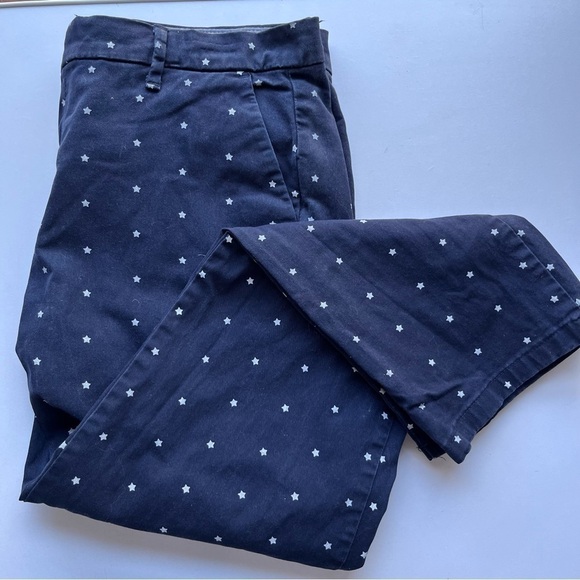 Tommy Hilfiger Pants Hampton Navy Blue Stars Print Stretch Slim Chino Medium 8 - Picture 3 of 15